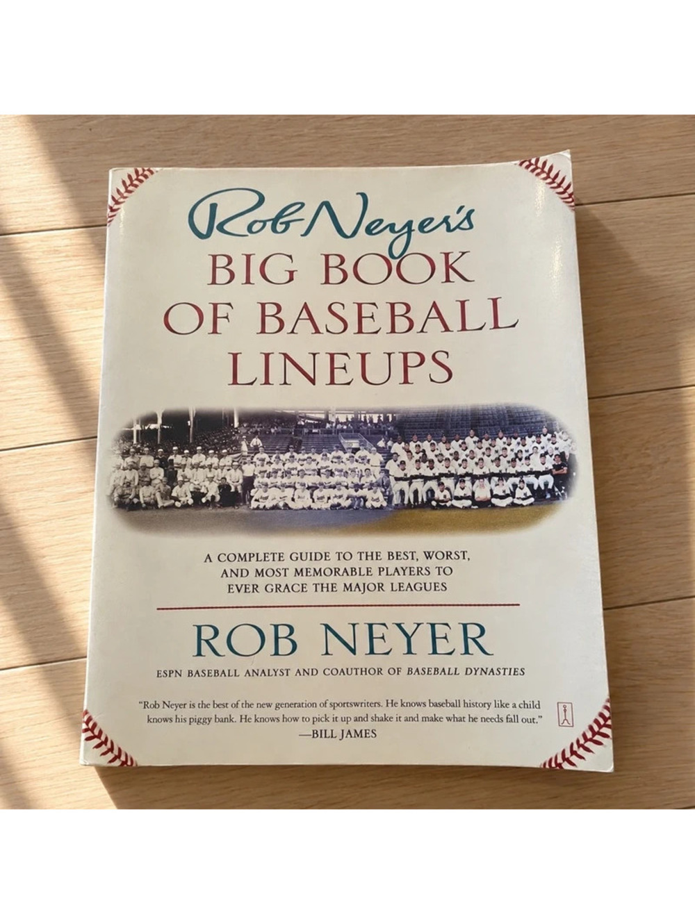 Rob Neyer's Big Book of Baseball Lineups MLB History 2003 Paperback